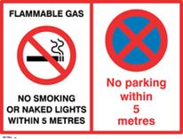 Danger Flammable Gas No Smoking Or Naked Lights No ...